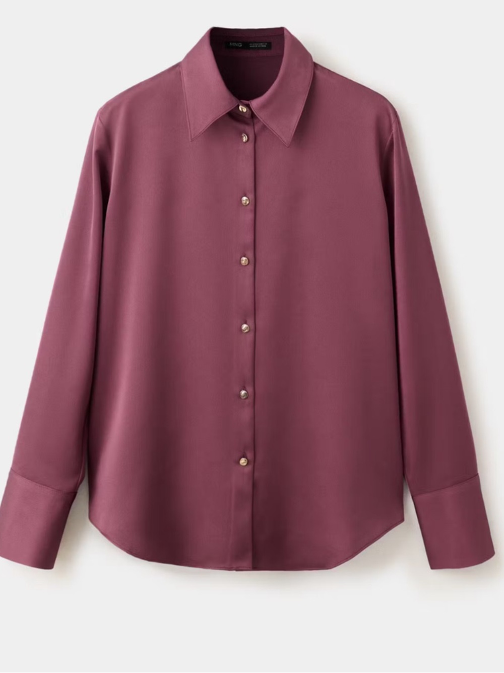 Mango satin shirt